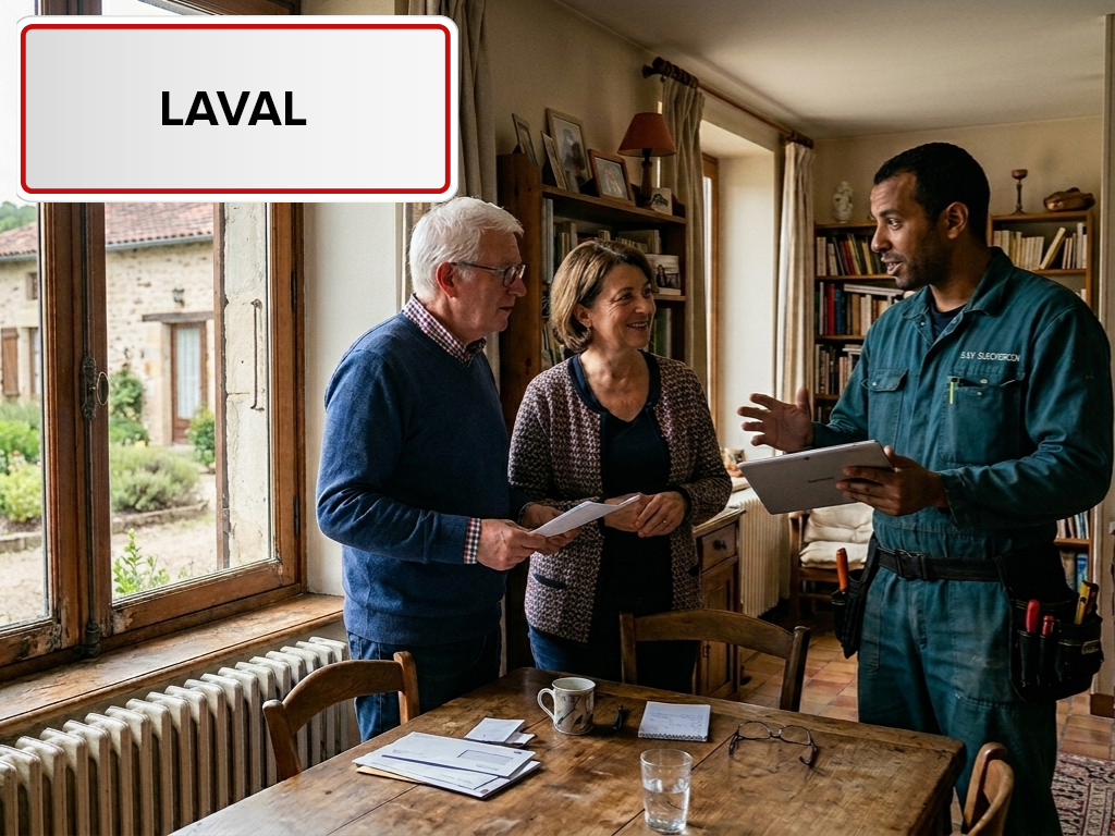 Installation de pompe à chaleur à Laval (53000) en Mayenne