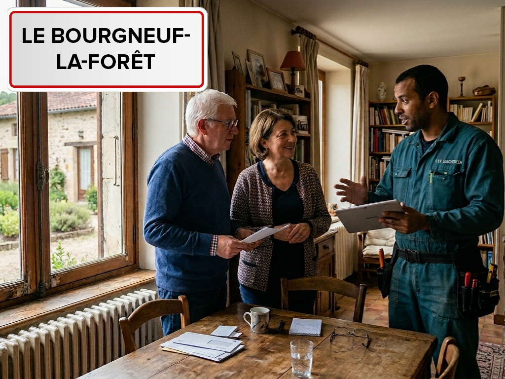 Installation de pompe à chaleur à Le Bourgneuf-la-Forêt (53410) en Mayenne