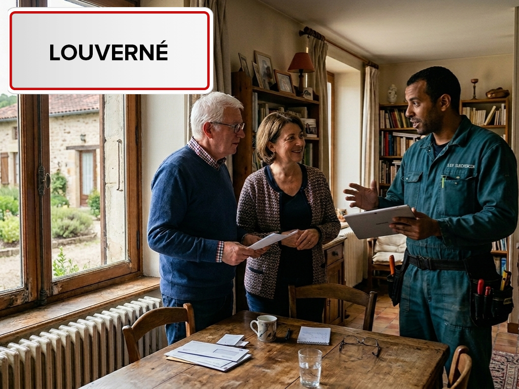 Installation de pompe à chaleur à Louverné (53950) en Mayenne